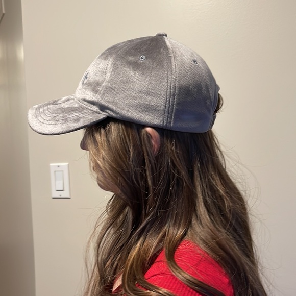 INDIGO Velvet like “work it” ball cap - Picture 2 of 5